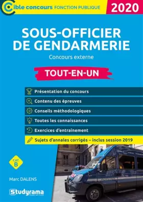 Couverture du produit · Sous-officier de gendarmerie - concours externe