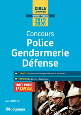 Couverture du produit · Concours Police/Gendarmerie/Défense 2019-2020