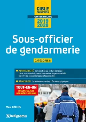 Couverture du produit · Sous-officier de gendarmerie: 2019-2020