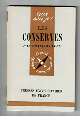 Couverture du produit · Les Conserves : Par François Léry,... 2e édition