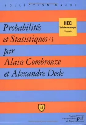Couverture du produit · Probabilités et statistiques, tome 1