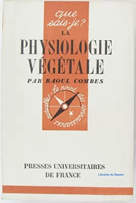 Couverture du produit · La physiologie végétale.