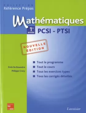 Couverture du produit · Mathématiques 1e année PCSI-PTSI