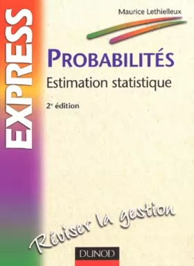 Couverture du produit · Probalités : Estimation statistique