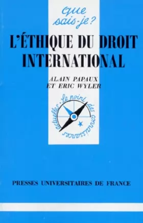 Couverture du produit · L'éthique du droit international