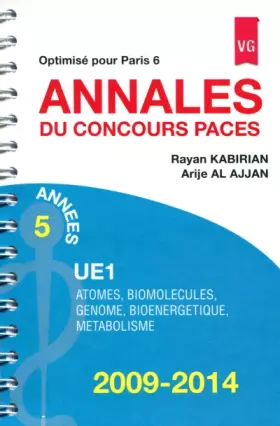 Couverture du produit · Annales du concours PACES UE1 2009-2014: Optimisé pour Paris 6
