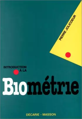 Couverture du produit · Introduction à la biométrie