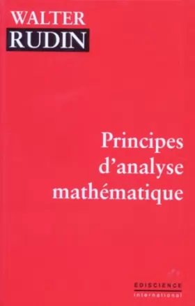 Couverture du produit · Principes d'analyse mathématique