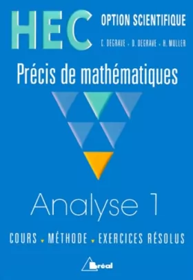 Couverture du produit · HEC - Option scientifique - Précis de Mathématiques : Analyse 1