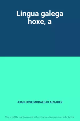 Couverture du produit · Lingua galega hoxe, a