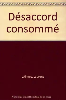 Couverture du produit · Désaccord consommé