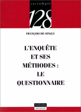 Couverture du produit · L'enquête et ses méthodes : Le questionnaire