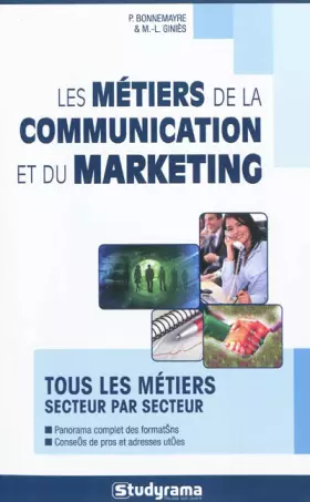 Couverture du produit · Les métiers de la communication et du marketing