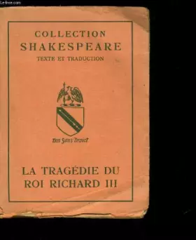 Couverture du produit · La tragedie du roi richard iii