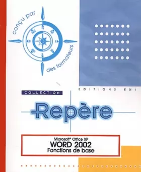 Couverture du produit · Word 2002 - Fonctions de base
