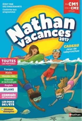 Couverture du produit · Nathan Vacances 2017 primaire - De CM1 vers le CM2 - Cahier de vacances