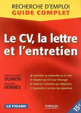 Couverture du produit · Le CV, la lettre et l'entretien