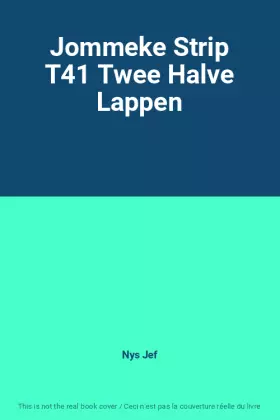 Couverture du produit · Jommeke Strip T41 Twee Halve Lappen