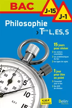 Couverture du produit · Philosophie Tle L, ES et S