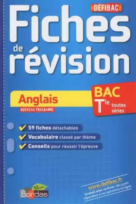 Couverture du produit · DEFIBAC FICHES ANGLAIS TER
