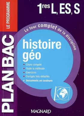 Couverture du produit · Histoire géo 1e L, ES, S