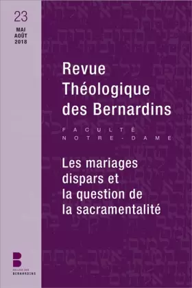 Couverture du produit · Revue Théologique des Bernardins n°23