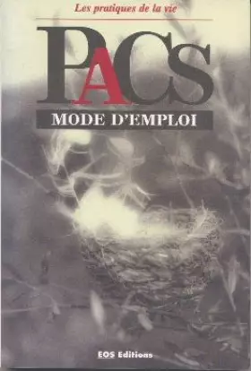 Couverture du produit · PACS Mode d'emploi