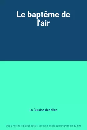 Couverture du produit · Le baptême de l'air