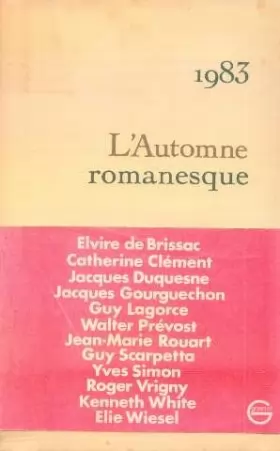 Couverture du produit · 1983 automne romanesque
