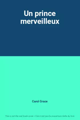 Couverture du produit · Un prince merveilleux