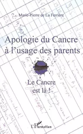 Couverture du produit · Apologie du Cancre a l'Usage des Parents le Cancre Est la