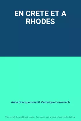 Couverture du produit · EN CRETE ET A RHODES