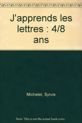 Couverture du produit · J'apprends les lettres: 4/8 ans