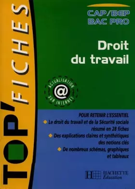 Couverture du produit · Droit du travail, CAP, BEP, bac pro (mémento)