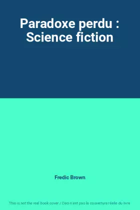 Couverture du produit · Paradoxe perdu : Science fiction