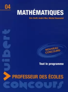 Couverture du produit · Mathématiques : Concours professeur des écoles