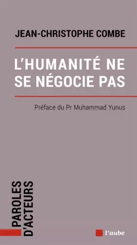 Couverture du produit · L'humanité ne se négocie pas