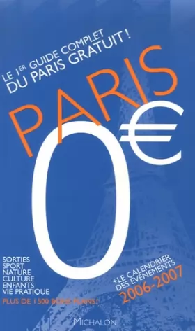 Couverture du produit · Paris 0 euro / Paris zéro euro