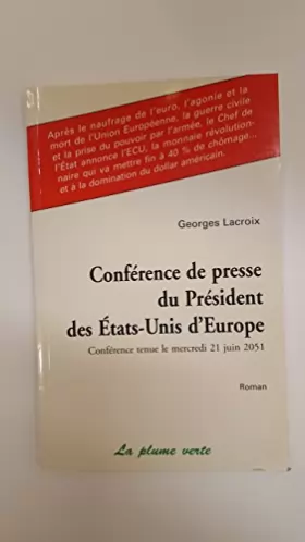 Couverture du produit · Conférence de presse du président des États-Unis d'Europe
