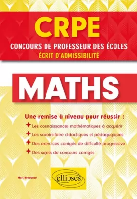 Couverture du produit · Les maths pour le concours de professeur des écoles
