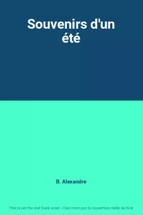 Couverture du produit · Souvenirs d'un été