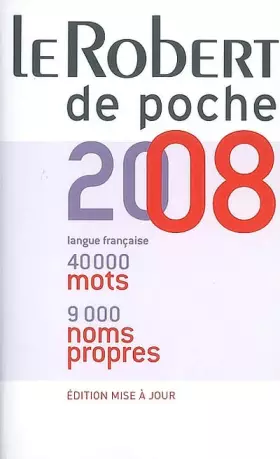 Couverture du produit · Le Robert de poche 2008