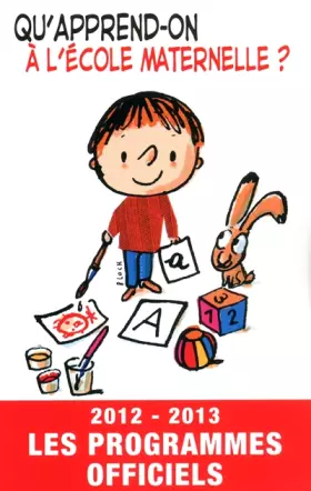 Couverture du produit · QU'APPREND-ON A L'ECOLE MATERN