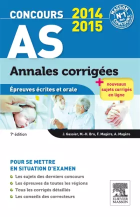 Couverture du produit · Concours AS Annales corrigées Épreuves écrites et orale 2014-2015: NP