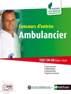 Couverture du produit · Concours d'entrée Ambulancier