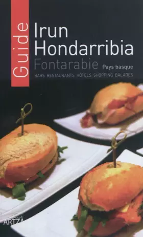 Couverture du produit · Guide Irun Hondarribia Fontarabie: Bars restaurants hôtels shopping balades