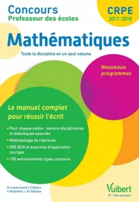 Couverture du produit · Concours Professeur des écoles - Mathématiques - Le manuel complet pour réussir l'écrit - Toute la discipline en un seul volume