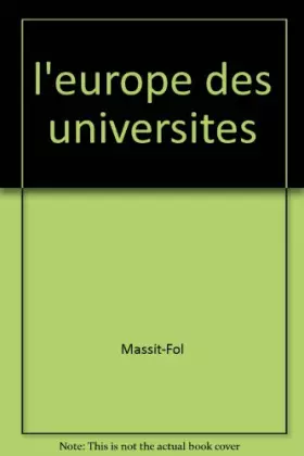Couverture du produit · L'europe des universites : l'enseignement superieur en mutation