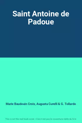 Couverture du produit · Saint Antoine de Padoue