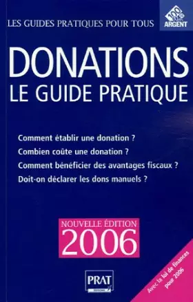 Couverture du produit · Donations: Le guide pratique 2006